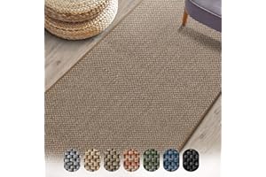 Floordirekt Sabang Carpet Runner, Woven Sisal Optic Living Room Rug Runner Area Rug, Hallway Bedroom Corridor Carpet, Durable and Versatile (Beige, 80 x 150 cm)