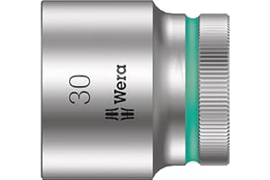 Wera 05003616001 30 mm 8790 HMC Zyklop Socket with Hexagon Drive - Silver