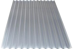 KAISER plastic® lot de 5 plaques ondulées nid d'abeille | Xtra Strong (PC) | structure alvéolaire et transparente | 2,6mm d'épaisseur | vague 76/18 | 90 x 120 cm |Made in Germany