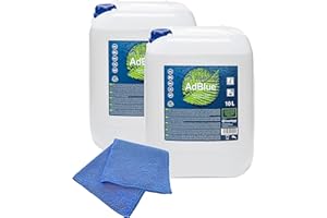 ‎BAYTRONIC baytronic 20 L 2X AGROLA AdBlue® inkl. Füllschlauch 10 L + Microfasertuch blau - für Diesel Autos wie BMW, VW & Audi