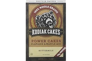 Kodiak Cakes Power Cakes Protein Packed Flap Jack & Waffle Whole Grain Mix Buttermilk, 20 ounces