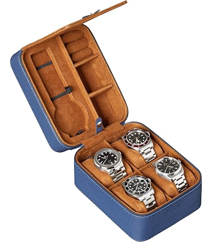Custodia Da Viaggio Per Orologi AICase 2 Slot – Borsa Portaorologi In Nylon Per Uomo