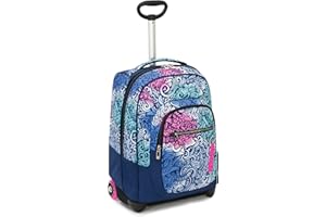 Seven Trolley Fit Pinkshade, Azul, 35 Lt, 2 en 1 Mochila con elevación de Hombro para Carrito, Escuela y Viajes