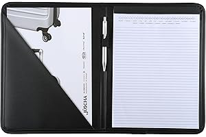 Alassio Savona 30099 Writing Case in DIN A4 Format Business Folder Made of Finetouch Imitation Leather Document Folder in Black, Folder Approx. 31 x 24 x 1.5 cm