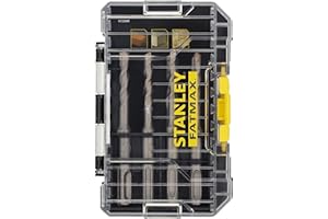 Stanley FatMax 8-tlg. SDS-plus Steinbohrer-Set STA88555 (Premium Bohrer von 5-10 mm SDS Plus-Bohrer, 110 mm Länge, im kleinen ToughCase, kompatibel mit Pro-Stack und T-Stak)