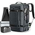 Kingsons Travel Backpacks 40L Travel Rucksacks Carry on Backpacks for Airplanes with TSA Approved Fits up 17.3 Inch Laptop for Men Women
