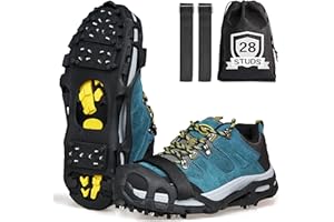 SHADDOCK Grödel Steigeisen Schuhspikes Schuhkrallen Schuh Spikes Grödeln Traktion Eisspikes für Bergschuhe Schuhe EIS Klettern Bergsteigen Angeln Trekking Winter Outdoor