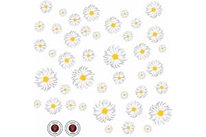 BIKE-label Set di adesivi per bicicletta, 44 pezzi, per scooter, margherite X400062VA