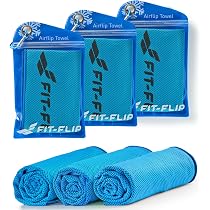 2 Serviettes Rafraîchissantes Amzpas - Microfibre Sport Fitness | Réutilisables Pour Yoga, Camping, Course