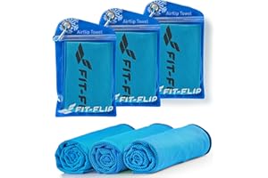 Fit-Flip Toalla fría Set de 3 Unidades – Airflip Cooling Towel para Senderismo, Tenis y Viajes - Toallas de enfriamiento de Microfibra