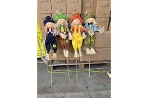 Busybee 4 NEW 32" LARGE SCARECROW GARDEN DECORATION WITH HANG TAG