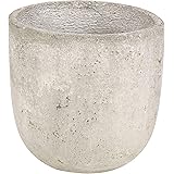 Dehner Übertopf Jimmy, Ø 19 cm, Höhe 18 cm, Beton, hellgrau