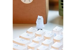 REDQIN Artisan Tastenkappen – Niedliche Geister-Tastenkappen glänzen durch Tastenkappen, Kunstharz-Tastenkappen, benutzerdefinierte Tastenkappen, handgemachte Tastenkappe für mechanische