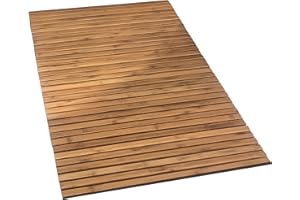 Kleine Wolke Mata drewniana Level Dywanik łazienkowy, 100% bambus, naturalny, 80 x 50 cm, 80,00 x 50,00 cm, 4072202207