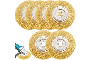 GBKDQQ Fugenbürste 6er Set, Kompatibel mit Gloria Multibrush und Anderen Drahtbürsten, Messingbürste zur Fugenreinigung 11.5cm Breite Drahtbürsten Ersatz Fugenbürste zur Entfernung von Unkraut Moos Steinen