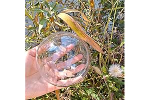 YOZIEMQ Acrylic hollow ball, Clear Plastic Fillable Ornaments Ball, DIY Clear Plastic Balls for New Years Present,Xmas Tree,Home Decoration,Wedding,Party (10cm/3.94inch，10PCS)