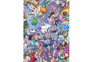 TAOZI&LIZHI Das Original-Puzzle mit 1000 Teilen, Furz-tastisches Regenbogenuniversum, kein Staub-Freizeit-Tierpuzzle, farbenfrohes, lustiges Kunstpuzzle zum Malen für Erwachsene, 20 x 27 Zoll