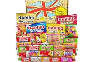 Coffret Panier à Bonbons | Mini Sacs à Bonbons Multipack | Bonbons de fête Anniversaire, Saint-Valentin | Tangfastics, Goldbears, Starmix | Heavenly Sweets