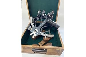 MALLA INCORPORATION ; A TRULY HANDCRAFTED FOR YOU Malla Inc Trabajo Navegacional Sextante de Aluminio Sólido Con Caja de Madera Inc. - Nautical Tamaya Sextant - Original Sextant - Marine Sextant