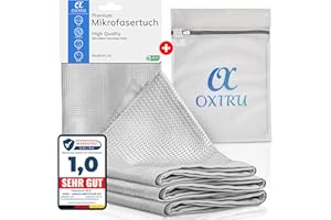 ‎OXIRU OXIRU Mikrofasertücher 40x60 Set - Microfaser Geschirrtücher und Fenstertücher, Glasreinigungstücher und Poliertücher für Gläser und Gastronomie, Autopflege und Auto Reinigungstücher
