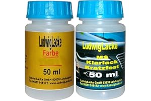 Ludwig Lacke 210 Bianco für FIAT Lackstift Set Autolack & Klarlack je 60ml