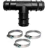 Pangaea Tech T-Stück für Ø32mm Schlauch - Set inkl. Edelstahl-Schlauchschellen - 3-Fach Schlauchverbinder für Pool…