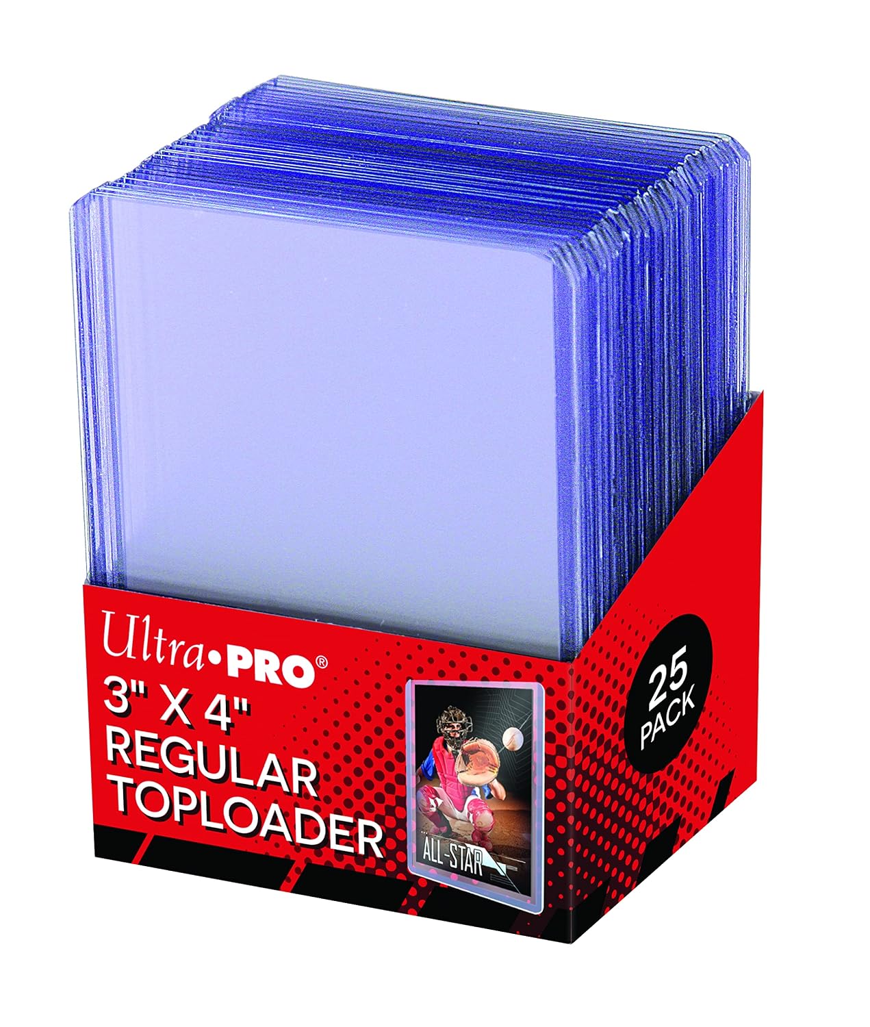 Ultra Pro Amigo Spiel + Freizeit Ultra Pro Toploader standaard kaartbeschermers, 63,5 x 88,9 mm, transparant