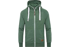 Yazubi Herren Sweatjacke Hoodie mit Reißverschluss Jacob