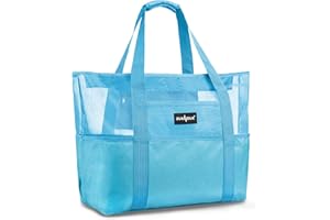 ZUXNZUX Strandtasche XXL Familie, Strandtasche mit Reißverschluss, Groß Faltbar Ultraleicht Badetasche Sandkontrolle, Tasche Schwimmtasche Damen Shopper Herren für Sommer Strand Urlaub