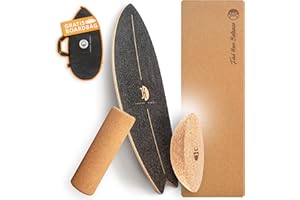‎JUCKER HAWAII JUCKER HAWAII Balance Board Ocean Rocker | Surf Balance Board mit Rocker Shape (100% Echtholz) und extra rutschfester Oberfläche | Gleichgewichts Trainer Für Kinder und Erwachsene | Find Your Balance