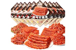 WANGLIUPEERS Latiao,Chinesische Snacks,Würzig Gewürzte Snacks, 50g würzige Streifen,Lässiger Snack,Duftendes scharf, Individuelles Paket (10 Packungen)