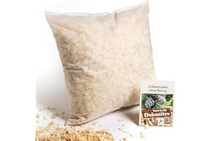 Südtirol Welt - Cuscino di pino cembro con truciolo di cembro provenienti al 100% dalle foreste altoatesine (38 x 38cm cembro senza rivestimento)