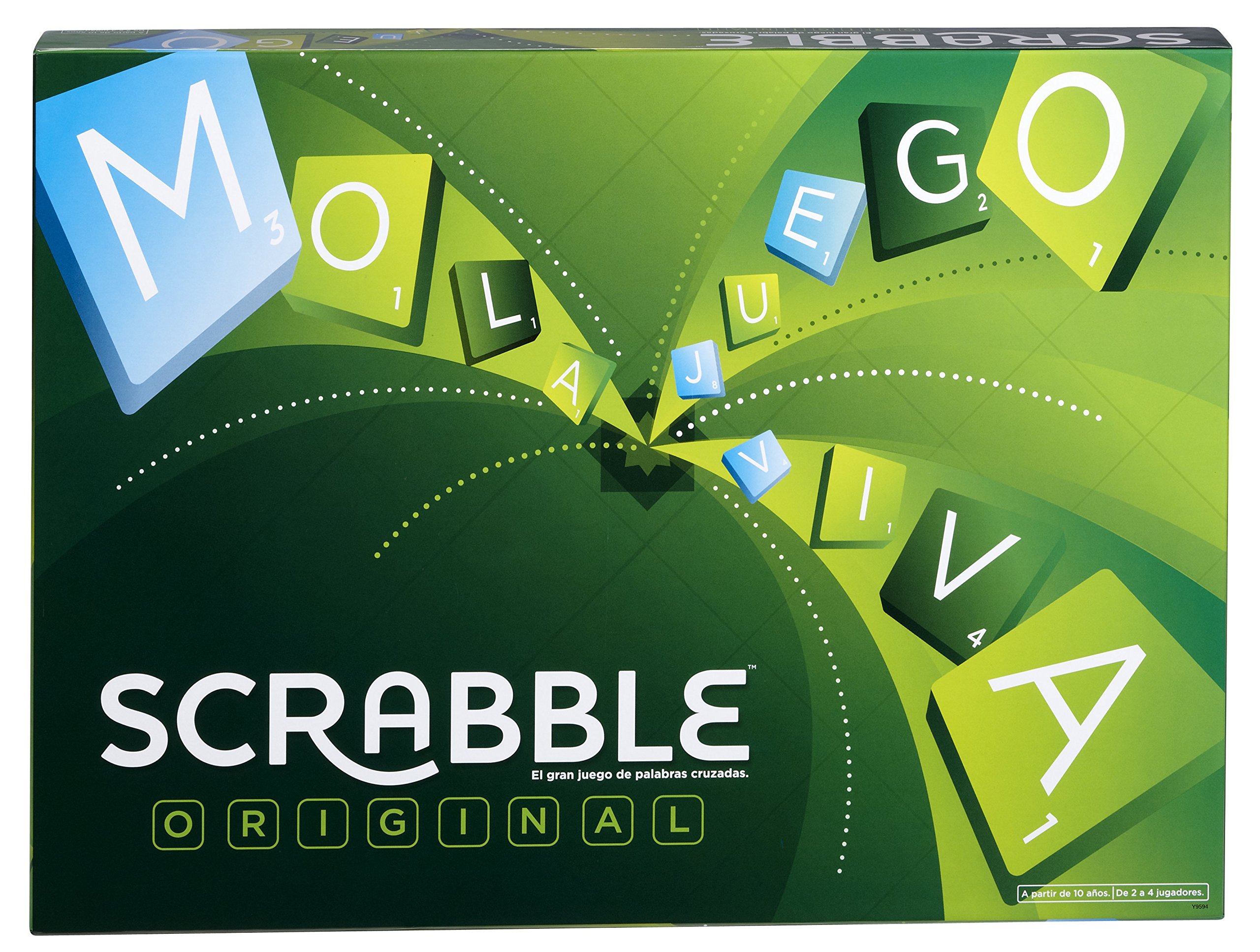 Mattel Games Scrabble, Versión Española, Juego de Mesa clásico Original, Incluye Tablero, 4 Racks, 100 fichas, Bolsa para fichas, +10 años, Y9594 - Imagen 5