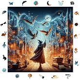 WePuzzleUp Ahşap Puzzle Yetişkin - B&uuml;y&uuml;c&uuml; - 353 Par&ccedil;a, 29 x 29 cm - Yapıştırıcı Folyo Dahil - Benzersiz Şekilli Par&ccedil;alar & &Ouml;z