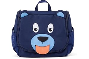 Affenzahn Kosmetyczka dla dzieci w wieku 1-5 lat w przedszkolu jako kosmetyczka dla dziewcząt i chłopców, Niedźwiedź - niebieski, Nowoczesny