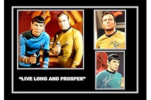 POSTER PRESENTS STUNNING QUALITY STAR TREK KIRK AND SPOCK SIGNED/AUTOGRAPHED PHOTO