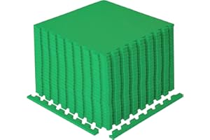 BIGGAMATS Gym Flooring Mat, EVA Foam Exercise Mats, Interlocking Non-Slip Sport Mats, Home Workout, Kids Playmat, Pet Mats and Protective Swimming Pool, Hot Tub Outdoor Underlay Matting 50cm x 50cm