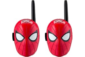 EKIDS-SM-202 Marvel SM-202-Talkie Walkie Spiderman, SM-202, Rouge