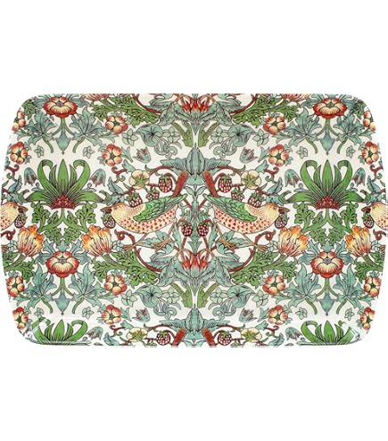The Leonardo Collection - Set of 2 William Morris Strawberry Thief Design Coffee Mugs in Gift Box