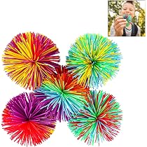 12 Pièces Boules Stringy Singe, balles silicone multicolores, rebondissantes anti-stress, pour irritabilité/décompression/thérapie/j - Jeux - Jouets