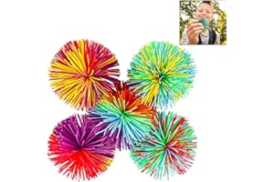 iwobi Fidget Sensoriel Boules à Fils pour l'irritabilité/Décompression/Thérapie/Jouets Sensoriels,Multicolore (5 Pièces)