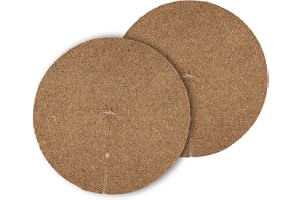 La Cordeline Set 2 mulchskivor, 100% kokos, naturlig, XXL, 100 cm, ogrässkydd