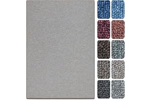 CASA PURA Tappetini per Scale Interne - Copri - Gradini Antiscivolo, Combinabili con Tappeti e Passatoie in Vari Colori e Misure - Rettangolari - Set da 15-23.5 x 65 cm - Beige