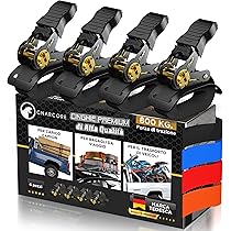 Set Cricchetto Recupero Cinghie Rimorchio Di Sicurezza Ruota - Foto 6