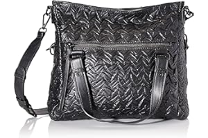 Desigual Bols_Azalea Loverty 2.0, Borsa a Mano Donna, Nero, Taglia Unica