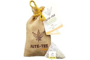 ‎JUTEVITAL Geschenkidee: Tee zum Verschenken | Jute-Tee Pur Teebeutel im handgefertigten Jutesäckchen | Teegeschenk