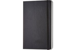 ‎AMAZON BASICS Amazon Basics Classic Notizbuch, A5, blanko, schwarz