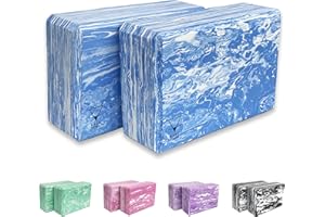 BASE YOGA - Blocchi yoga, set da 1/2 pezzi, mattoncino yoga in schiuma EVA leggera