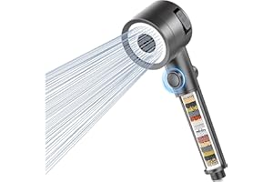 Magichome Głowica prysznicowa z 20-warstwową filtracją, 3 tryby oszczędzania wody, wysokociśnieniowa głowica prysznicowa z filtrem do usuwania resztek chloru