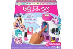 Cool Maker, GO GLAM U-nique Salon Paznokci z przenośnym stemplami, 5 szablonów i suszarka, zestaw do paznokci dla dzieci, zabawki dla dzieci od 8 lat